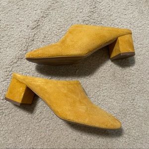 Everlane Day Heel Mules, Mustard